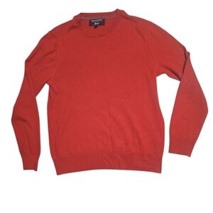 BANANA REPUBLIC Italian Merino Yarn by Baruffa Red Sweater Men's Size Small